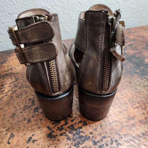 Freebird by Steven Charcoal Cut-Out Ankle Booties - Picture 7 of 16